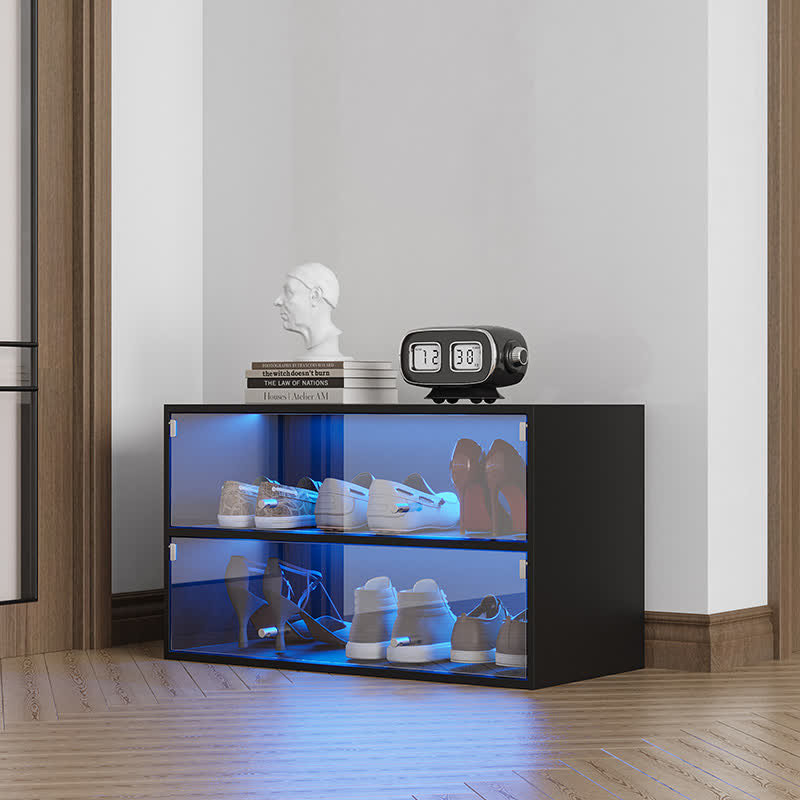 Shoe Box Storage RGB Led Light Cabinet