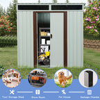 Outdoor Roomy Interior Storage Shed 6 x 5ft - image 4