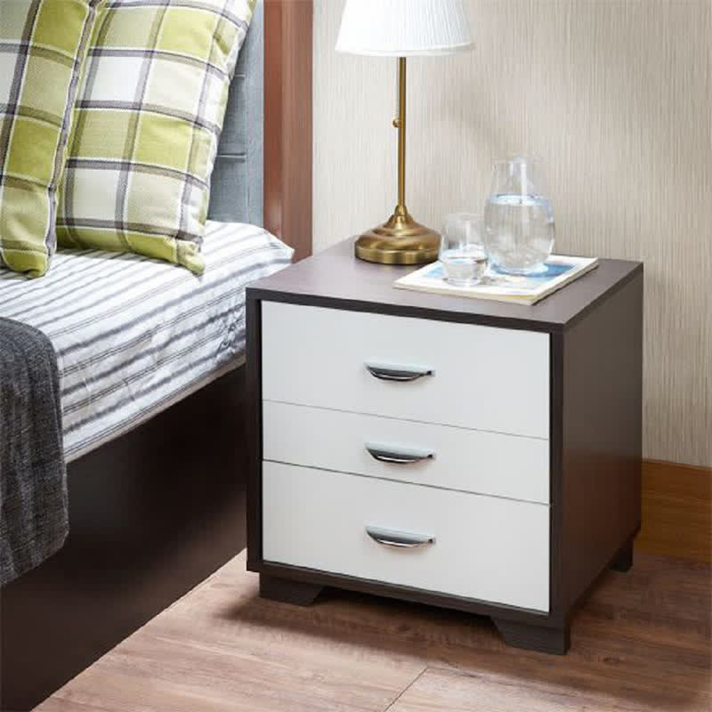 Drawer Nightstand Solid Wood Bedside Table