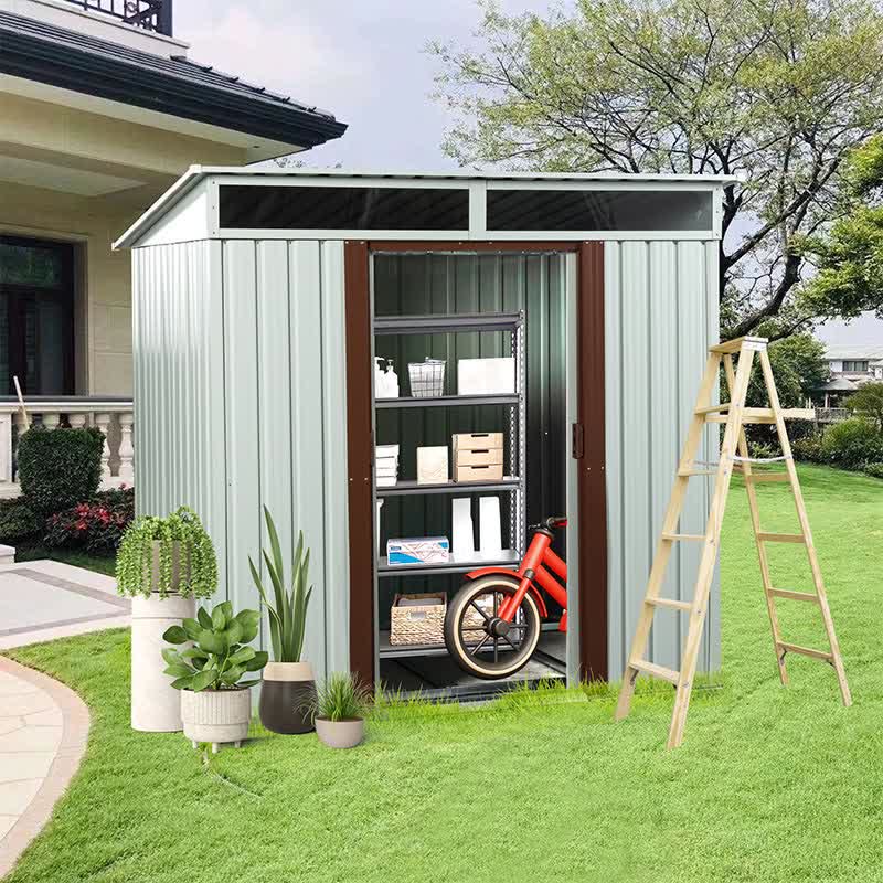 Outdoor Roomy Interior Storage Shed 6 x 5ft