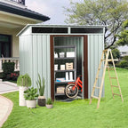 Outdoor Roomy Interior Storage Shed 6 x 5ft - White - image 0