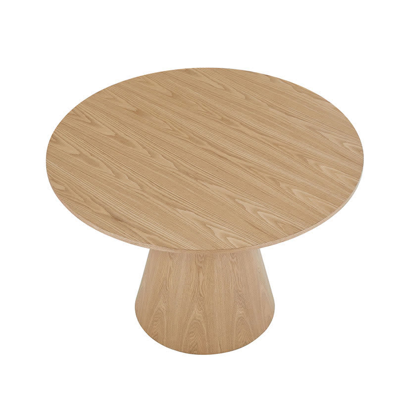 47'' Round Wooden Dining Table Kitchen Cafe