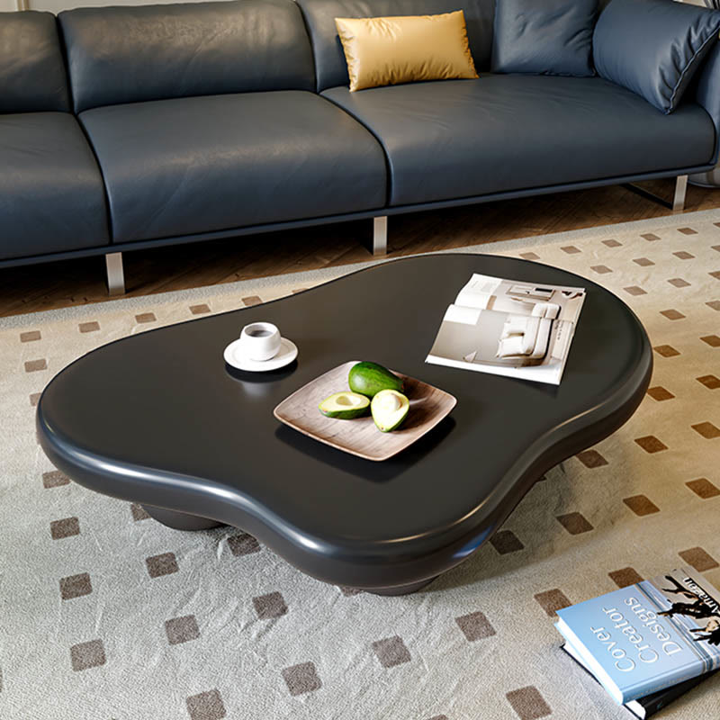 Black Cloud Round Edge Coffee Table