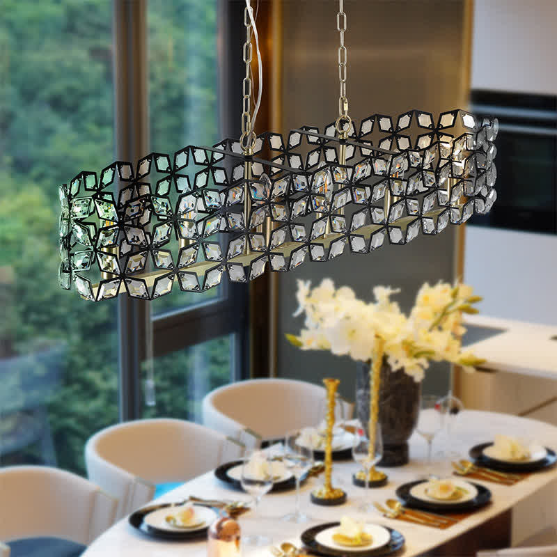 Crystal Ceiling Chandelier Luxury Light Fixture