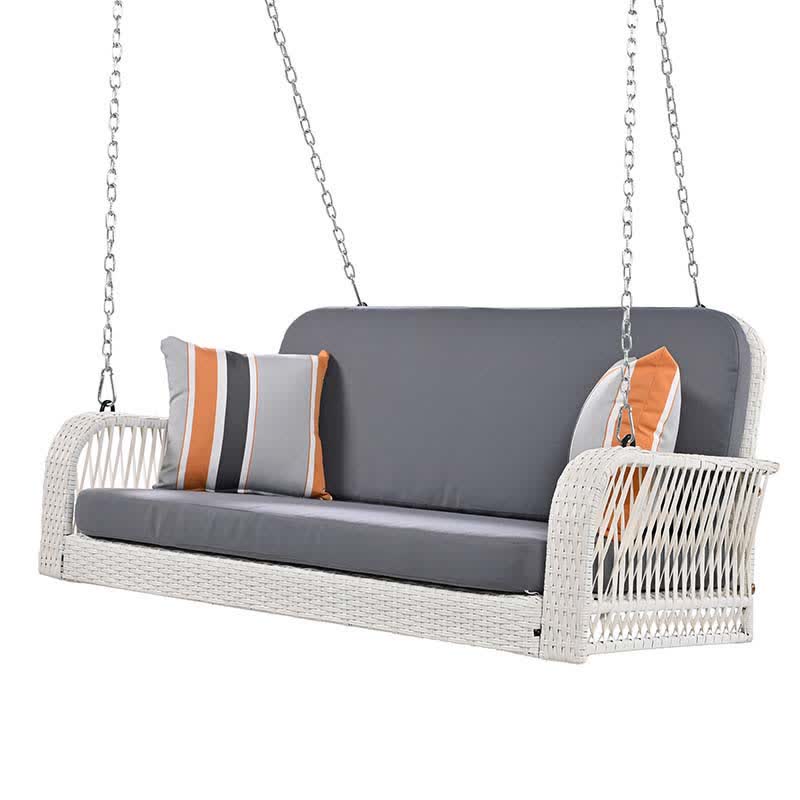 Wicker Porch Swing Patio Hanging Bench