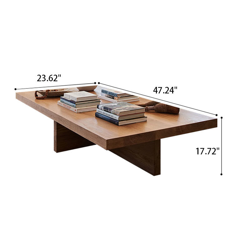 Simple Ash Wood Square Coffee Table