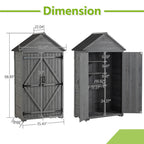 Garden Wood Tool Shed 5.8ft x 3ft - image 3