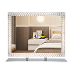 Tabletop Bathroom LED Crystals Makeup Mirror - image 9