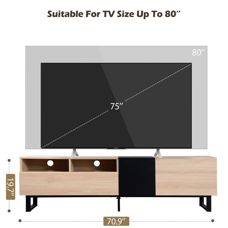 Modern TV Stand Storage Sideboard 70"