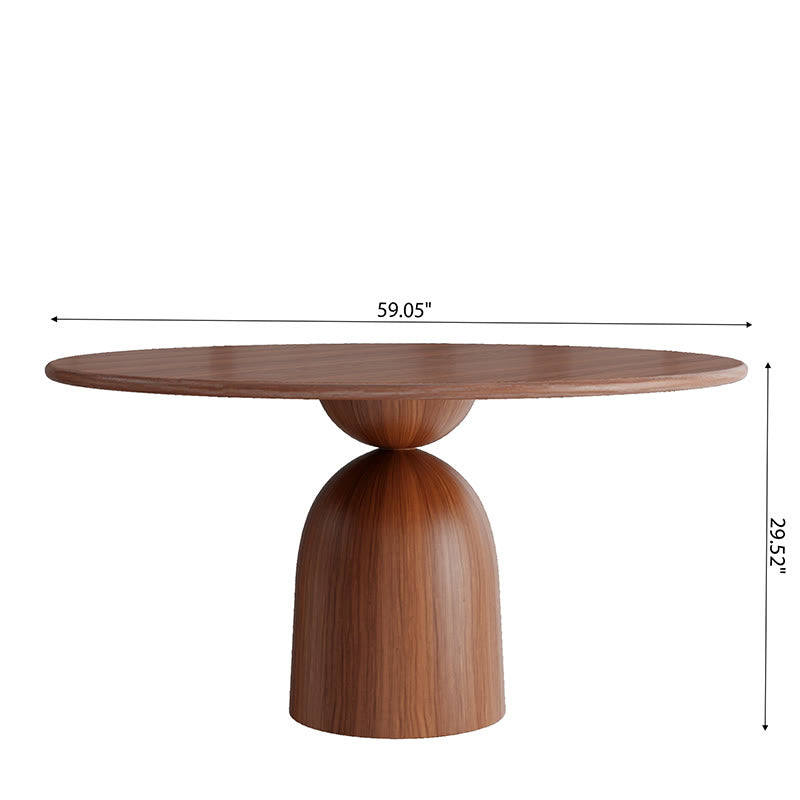 Round Wooden Kitchen Dining Table