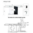 Kitchen Glass Rectangular Dining Table Artistic Base - image 3