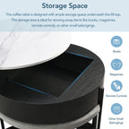Lift-Top Coffee Tables & 3 Ottomans - image 4
