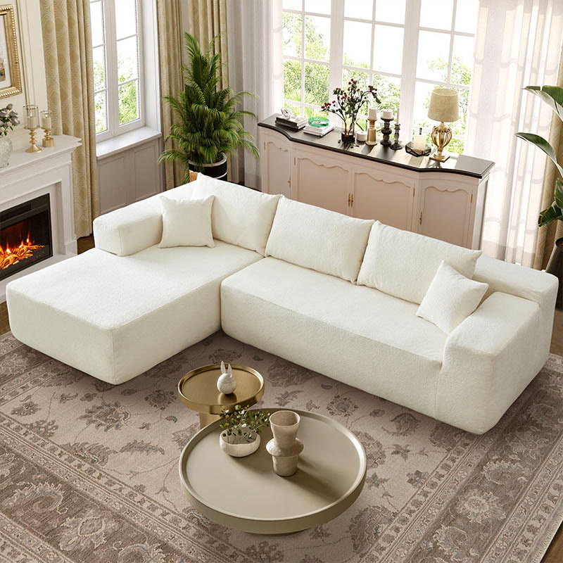 Installation-Free Compression Upholstered Sofa Couch