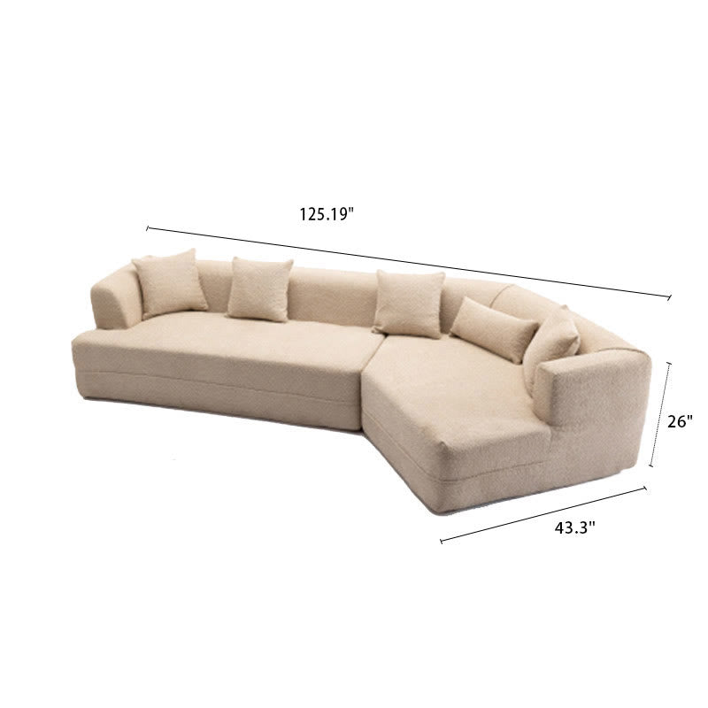 Living Room Installation-Free Compression Upholstered Sofa