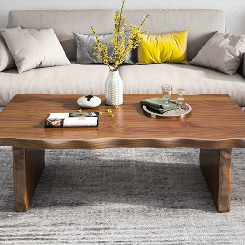 No Splicing Natural Wood Coffee Table