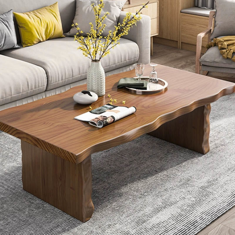 No Splicing Natural Wood Coffee Table