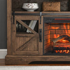 60" Electric Fireplace Farmhouse Sideboard - image 14