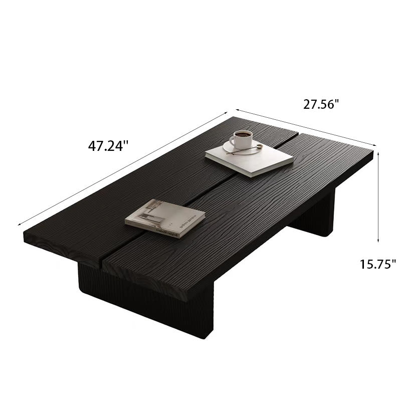 Rectangular Modern Solid Wood Coffee Table