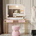 Tabletop Bathroom LED Crystals Makeup Mirror - image 0