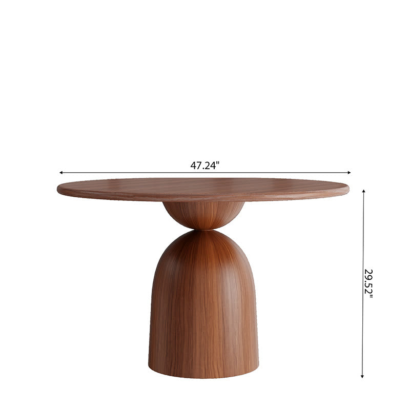 Round Wooden Kitchen Dining Table