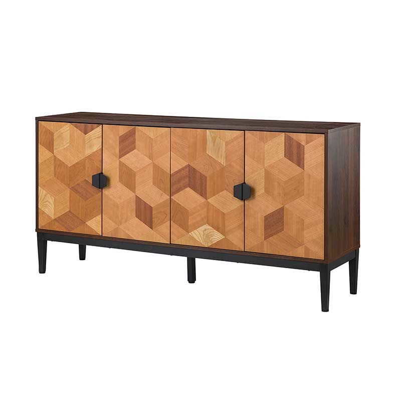 Storage Cupboard Buffet Coffee Sideboard 63"