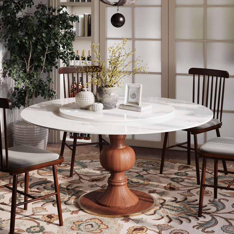 Round Dining Table Chairs Lazy Susan