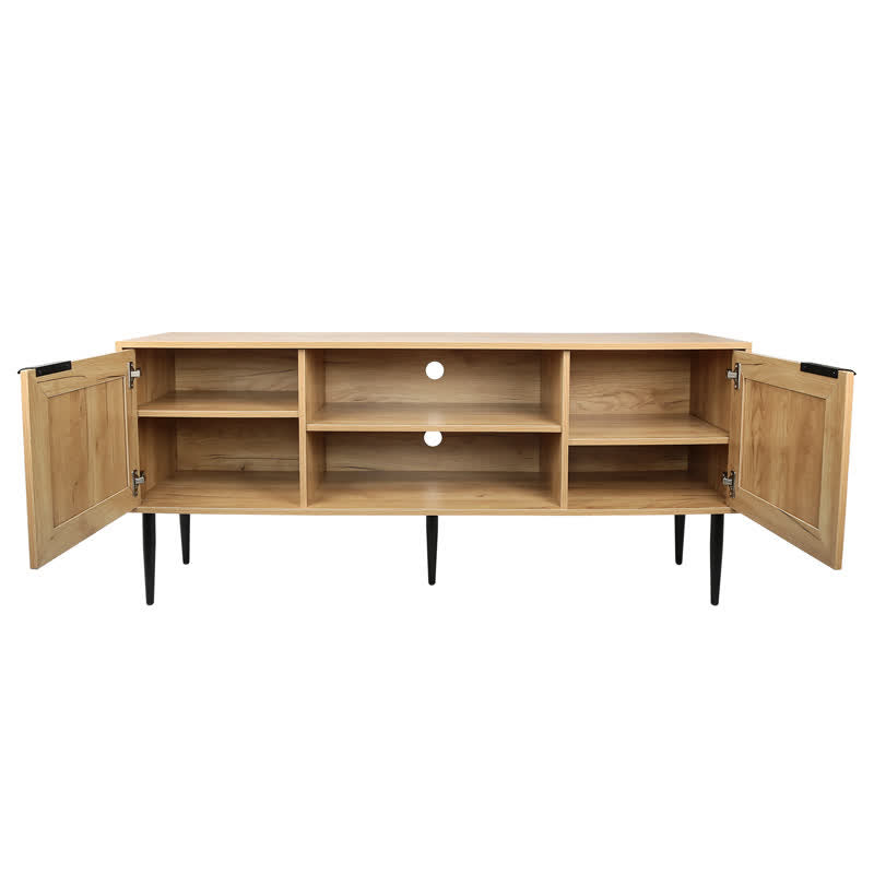 TV Stand Rattan Cabinet Display Sideboard 59"