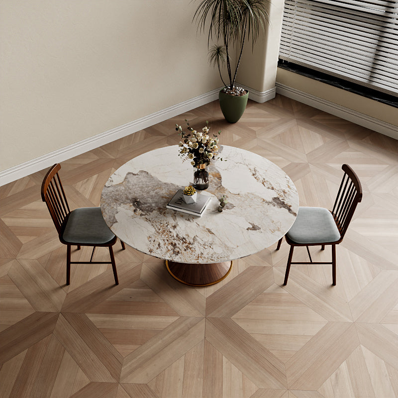 Mid-Century Modern Round Dining Table