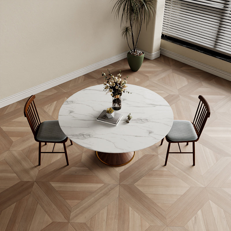 Mid-Century Modern Round Dining Table