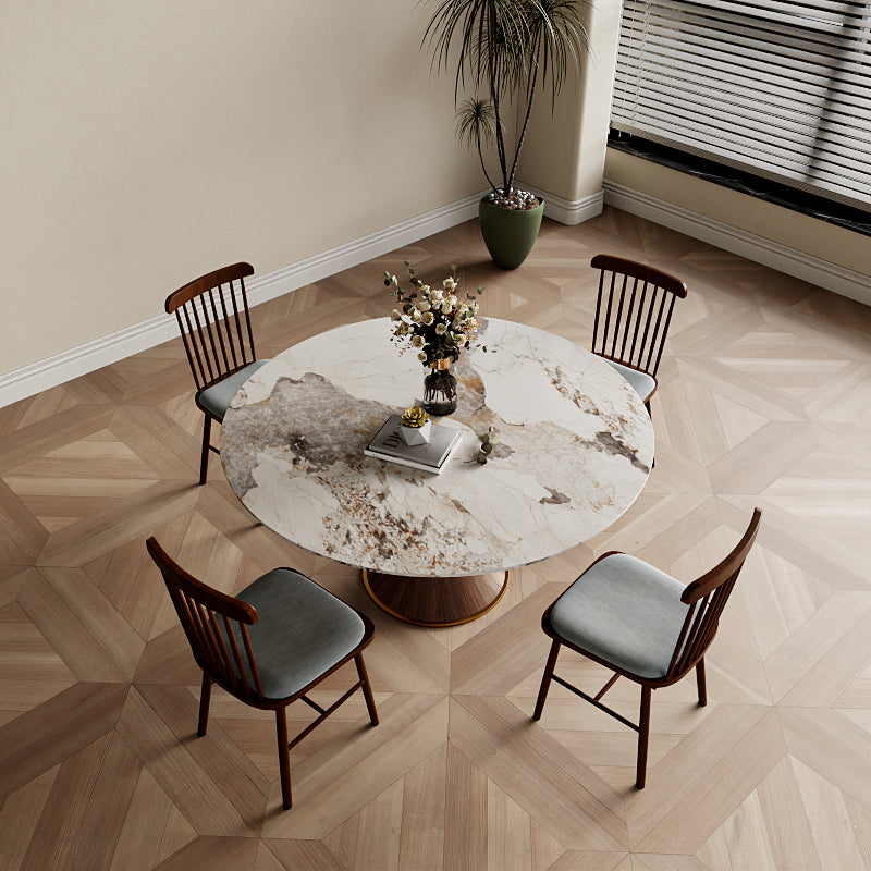 Mid-Century Modern Round Dining Table