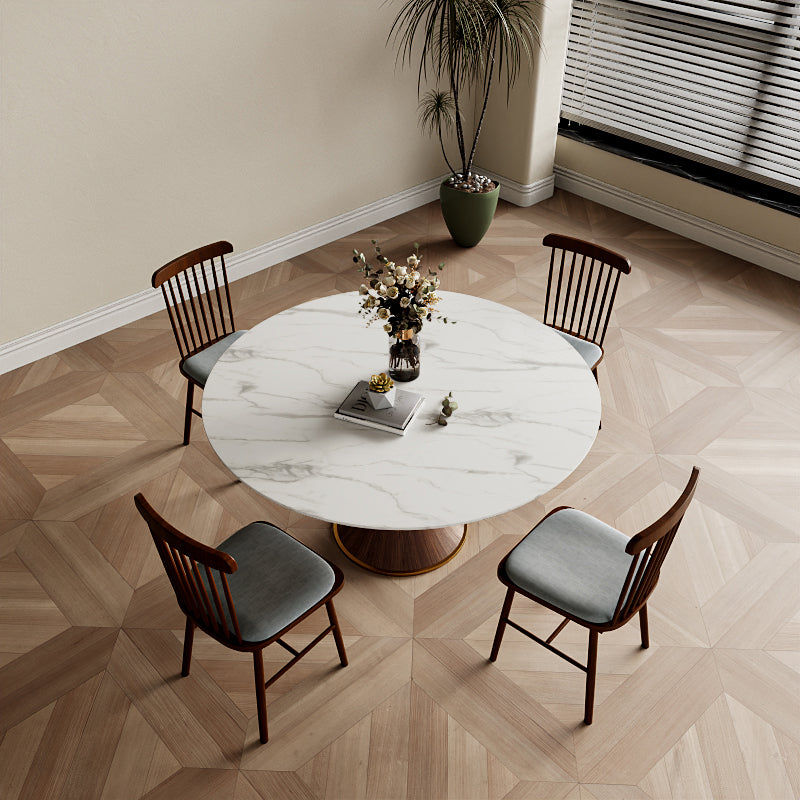 Mid-Century Modern Round Dining Table