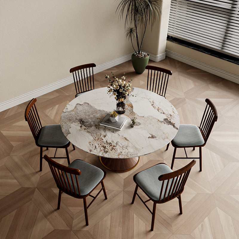 Mid-Century Modern Round Dining Table