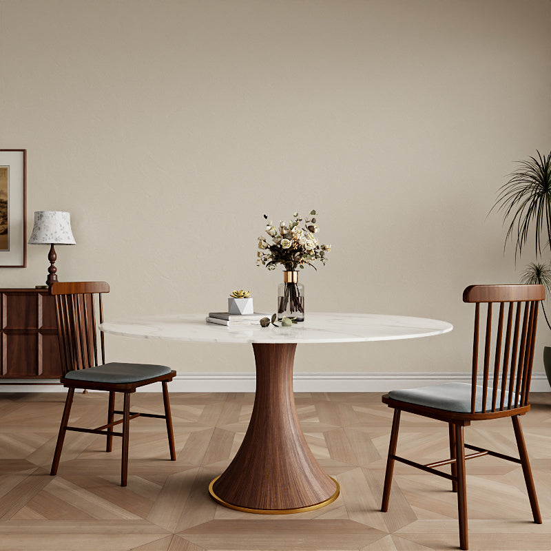 Mid-Century Modern Round Dining Table