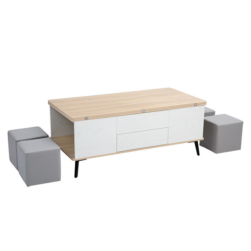 Convertible Coffee Table Ottomans Set