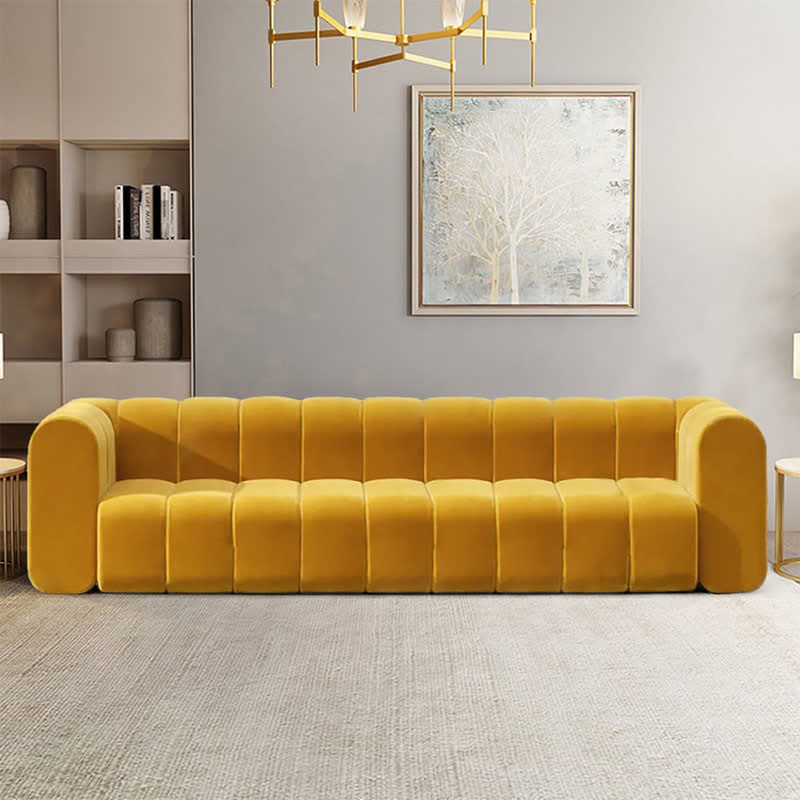 87.8" Modern Luxury Velvet Upholstered Sofa