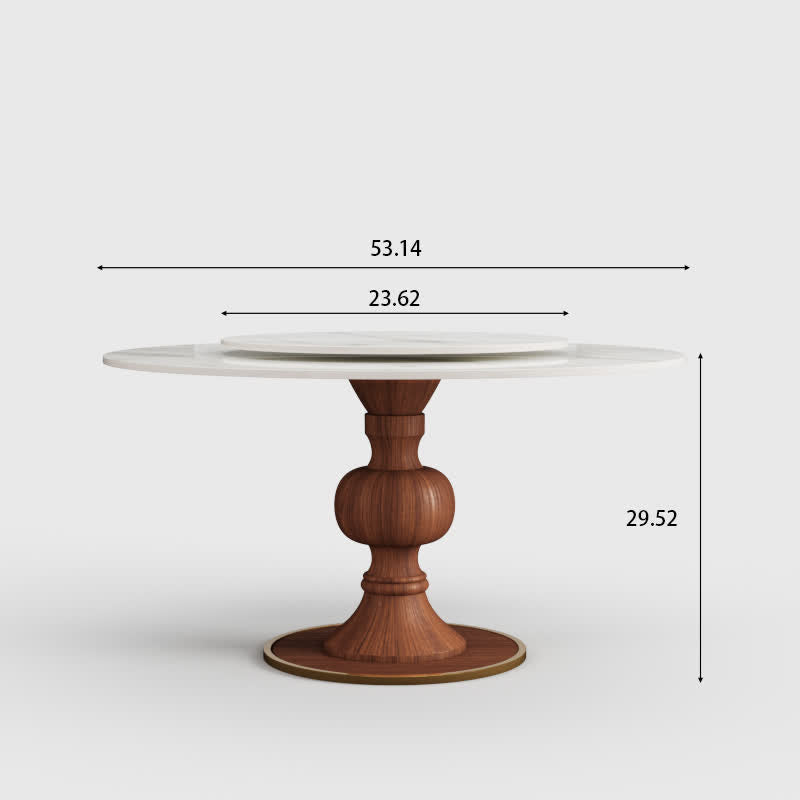 Round Dining Table Chairs Lazy Susan