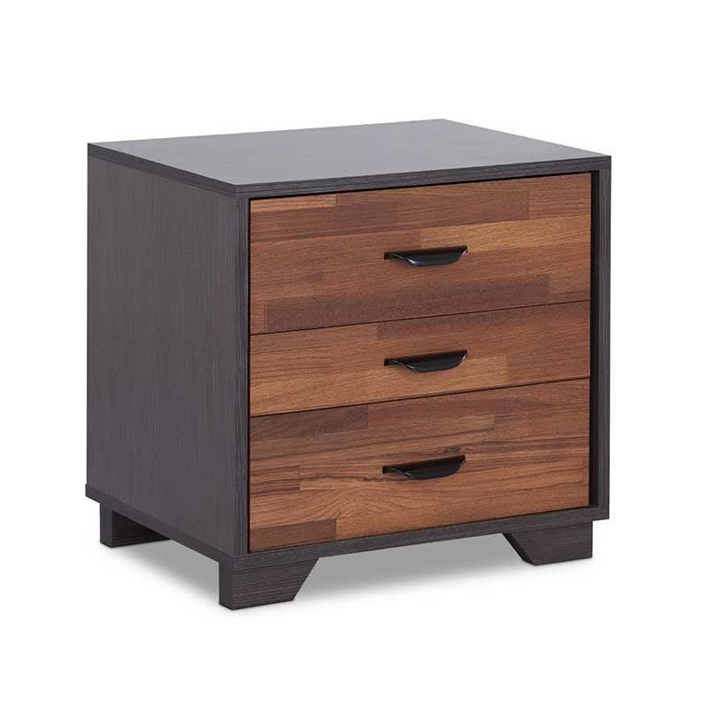 Wooden Nightstand Drawer Bedside Table Brown