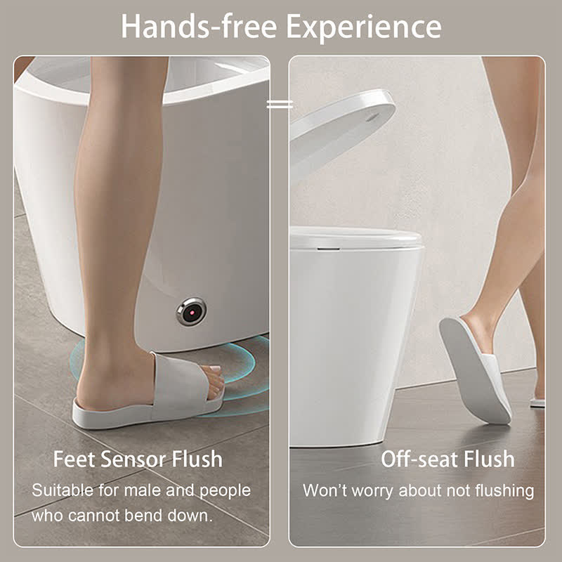 Smart Toilet with Heated Bidet Seat