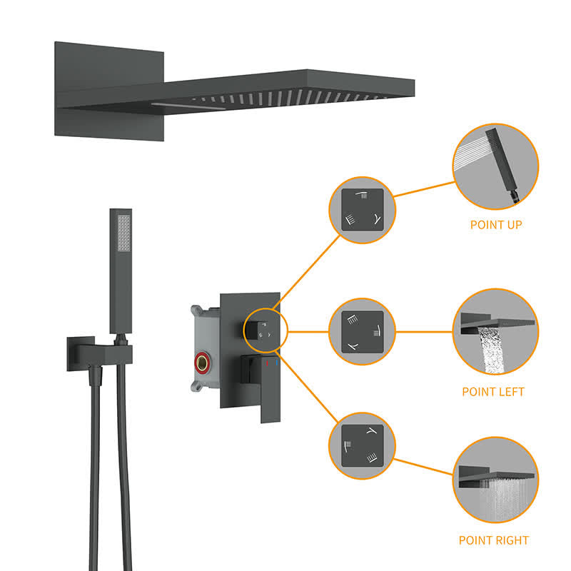 Bathroom Shower System Ultra-thin Shower Faucet Set