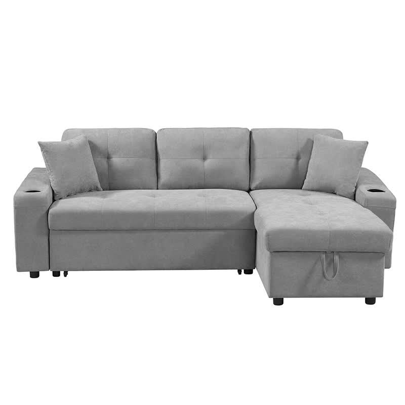 Convertible Corner Sofa Pull-Out Couch Bed