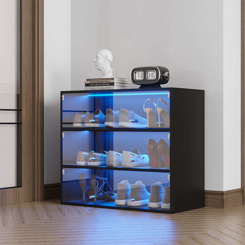 Shoe Box Storage RGB Led Light Cabinet