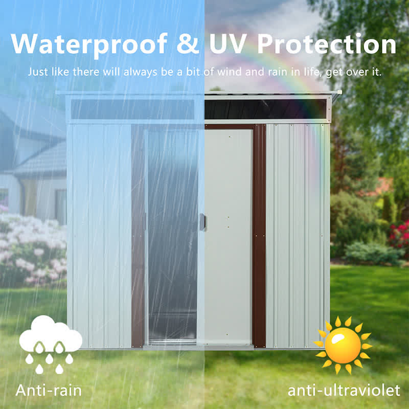 Outdoor Roomy Interior Storage Shed 6 x 5ft - image 3