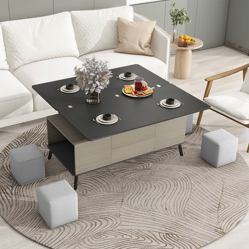 Convertible Coffee Table Ottomans Set