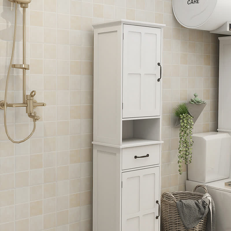 Bathroom Tall Standing Cabinet Bedroom Storage