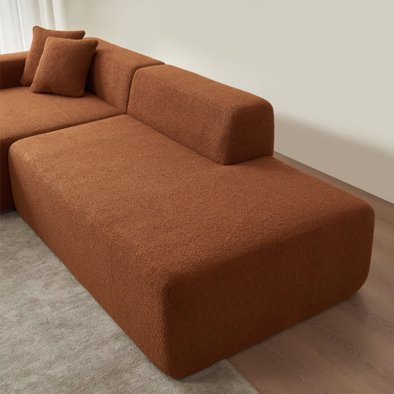 Modular L-shaped Installation-Free Compression Sofa