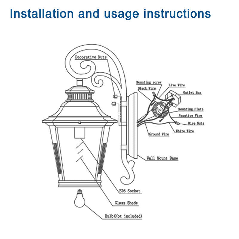 Large Outdoor Wall Sconce Lights