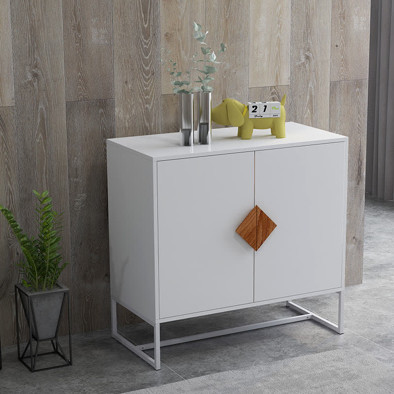 Wooden Sideboard Storage With Open-Doors