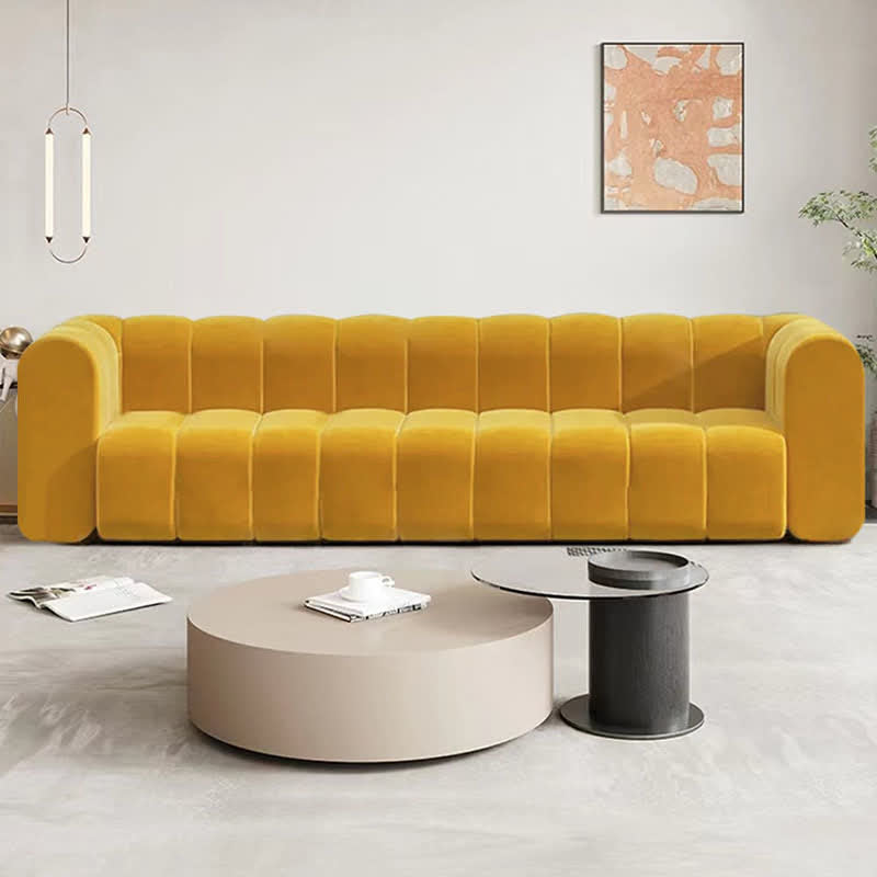 87.8" Modern Luxury Velvet Upholstered Sofa