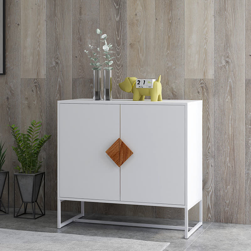 Wooden Sideboard Storage With Open-Doors