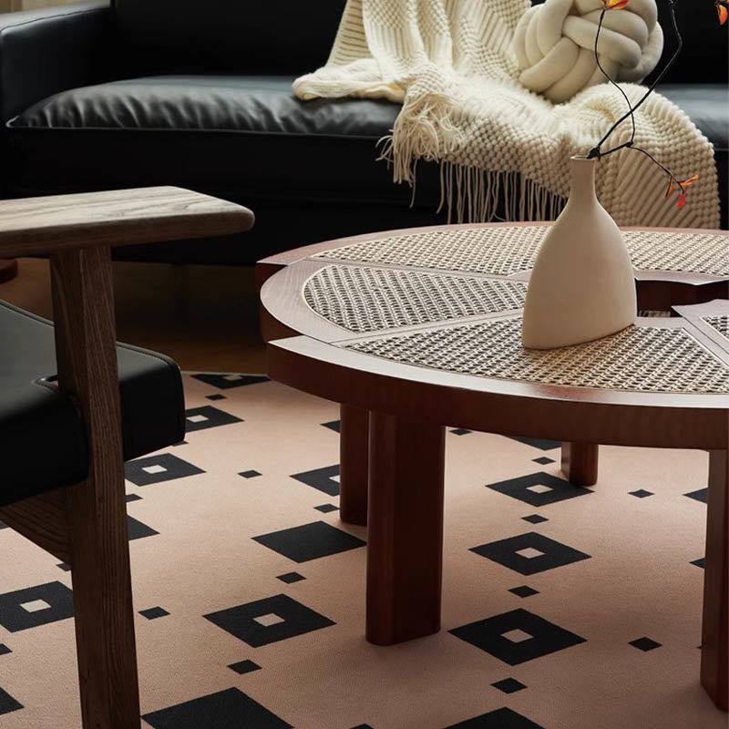 Special-shaped Rattan Round Coffee Table